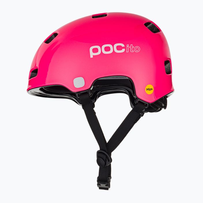 Casco da bici per bambini POC Pocito Crane MIPS rosa fluo 5