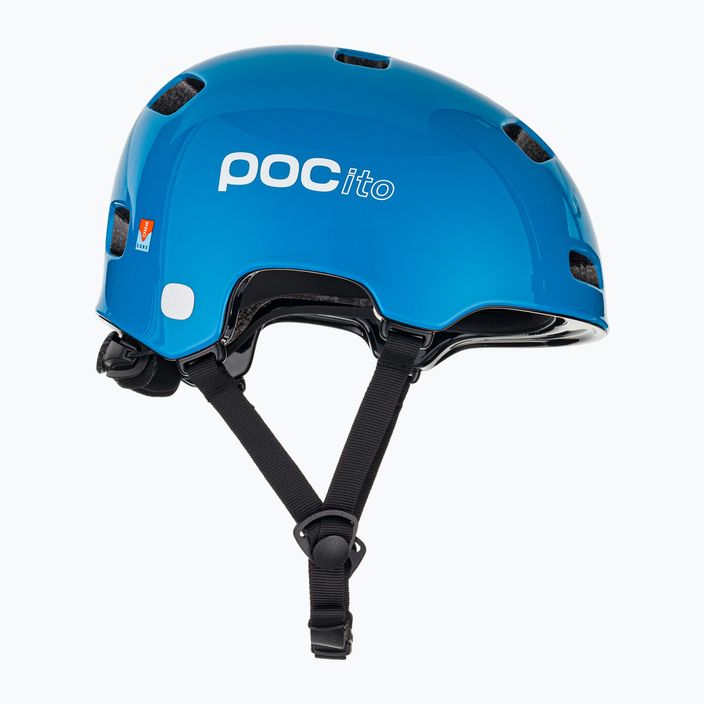 Casco da bici per bambini POC Pocito Crane MIPS blu fluorescente 4