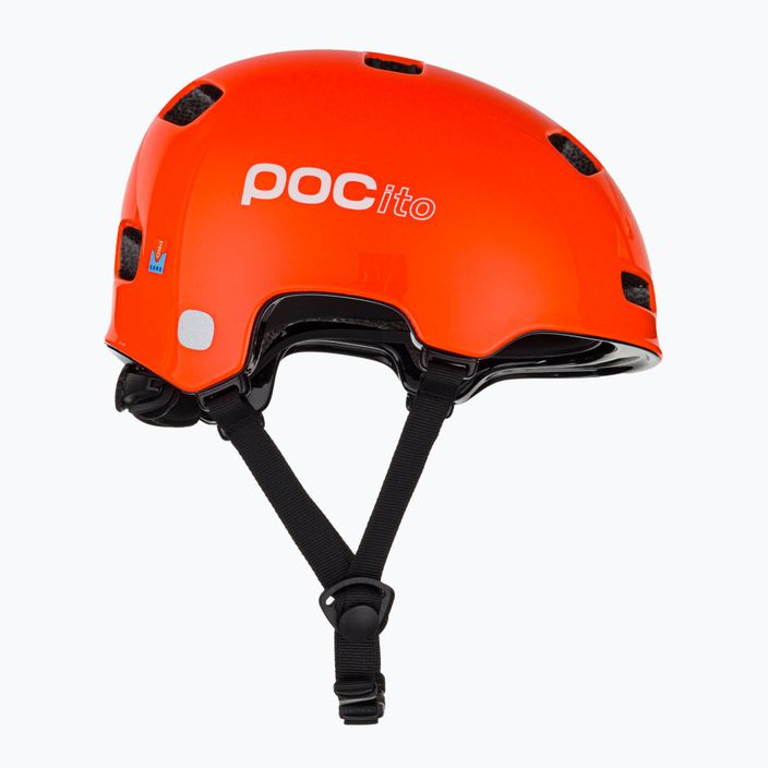 Casco da bici per bambini POC Pocito Crane MIPS arancione fluorescente 4
