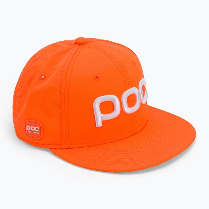 Cappello da baseball POC Race Stuff arancione fluorescente