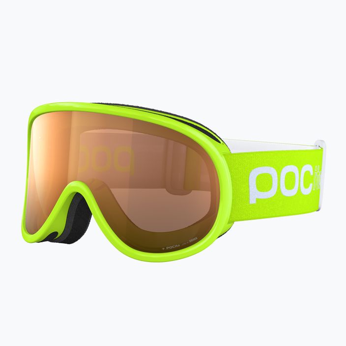 POC POCito Retina giallo fluorescente/verde, occhiali da sci per bambini