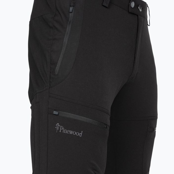 Pantaloni da trekking da uomo Pinewood Finnveden Hybrid nero 3
