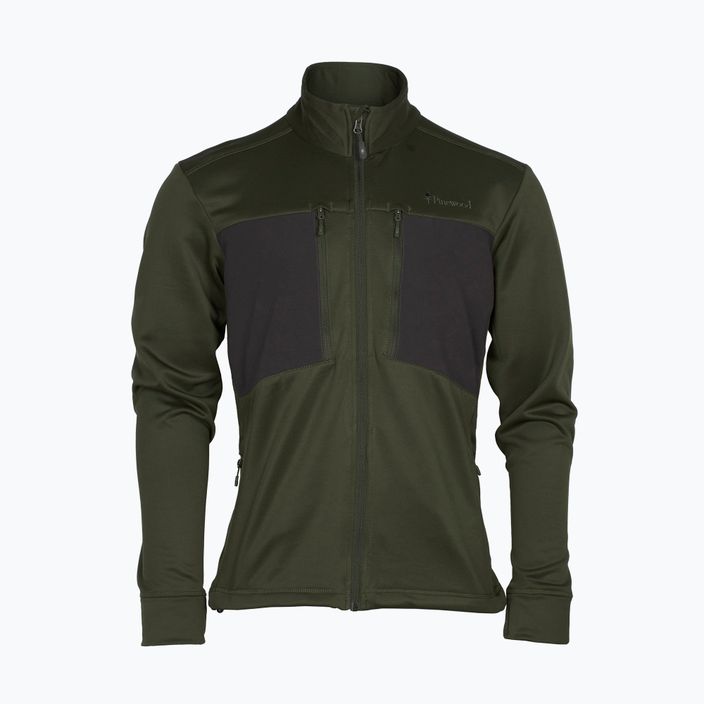 Felpa Pinewood Abisko Power Fleece da uomo verde muschio 7