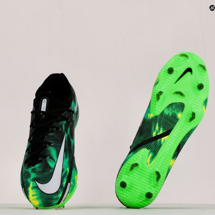 Uomo Nike Phantom GT2 Pro SW FG scarpe da calcio nero / platino metallico / verde sciopero 9