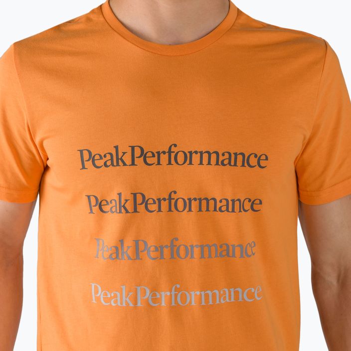 Camicia da trekking Peak Performance Ground arancione da uomo 4