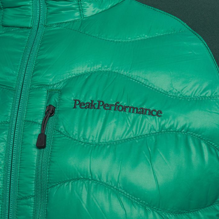 Giacca da uomo Peak Performance Helium Down Hybrid Hood verde edera 3