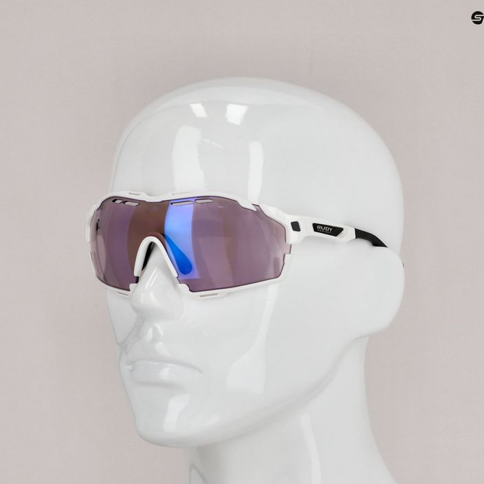 Occhiali da sole Rudy Project Cutline bianco lucido/impactx fotocromatico 2 laser viola 7
