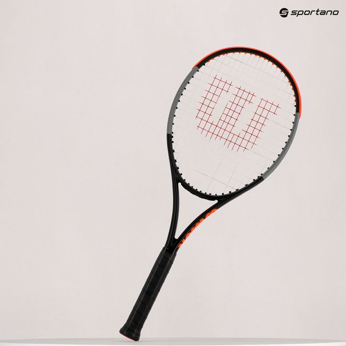 Racchetta da tennis Wilson Burn 100Ls V4.0 nero e arancio WR044910U 8