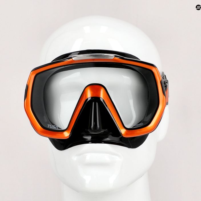 TUSA Freedom Elite maschera subacquea arancione/nera 7