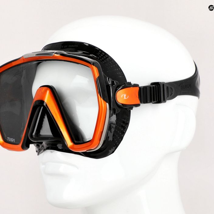 TUSA Freedom HD maschera subacquea arancione/nera 7