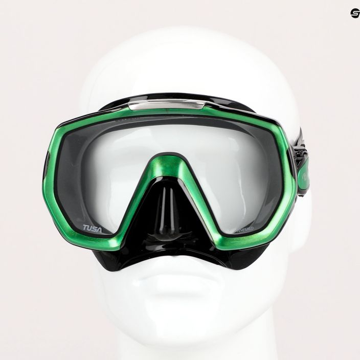 TUSA Freedom Elite maschera subacquea nera/verde 7