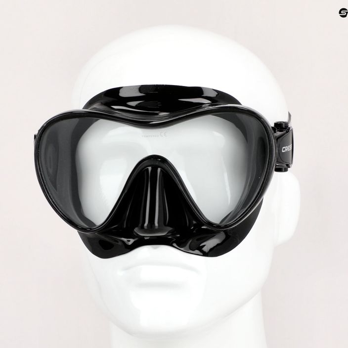 Cressi F1 maschera subacquea nera 7