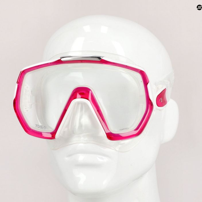 Maschera subacquea TUSA Freedom Elite bianco/rosa 8