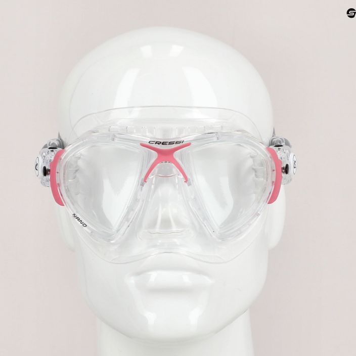 Maschera subacquea Cressi Nano crystal/pink 7