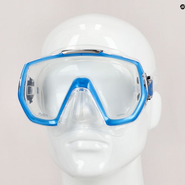 Maschera subacquea TUSA Freedom Elite bianco/blu 7