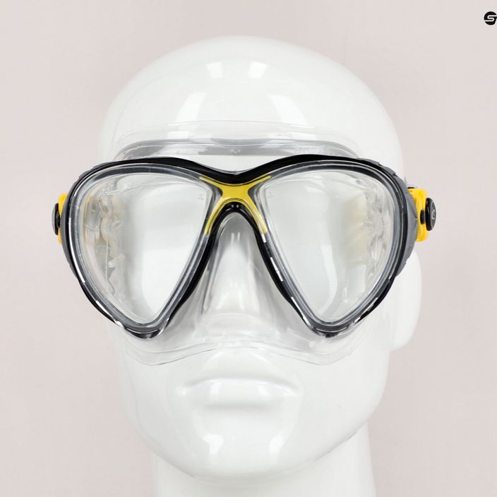 Cressi Big Eyes Evolution maschera subacquea cristallo/giallo 8