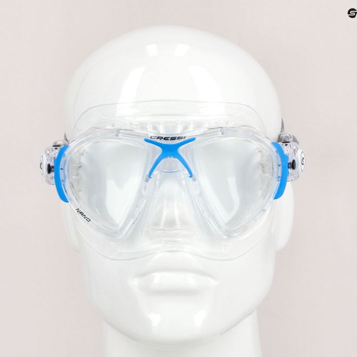 Maschera subacquea Cressi Nano crystal/blu 7