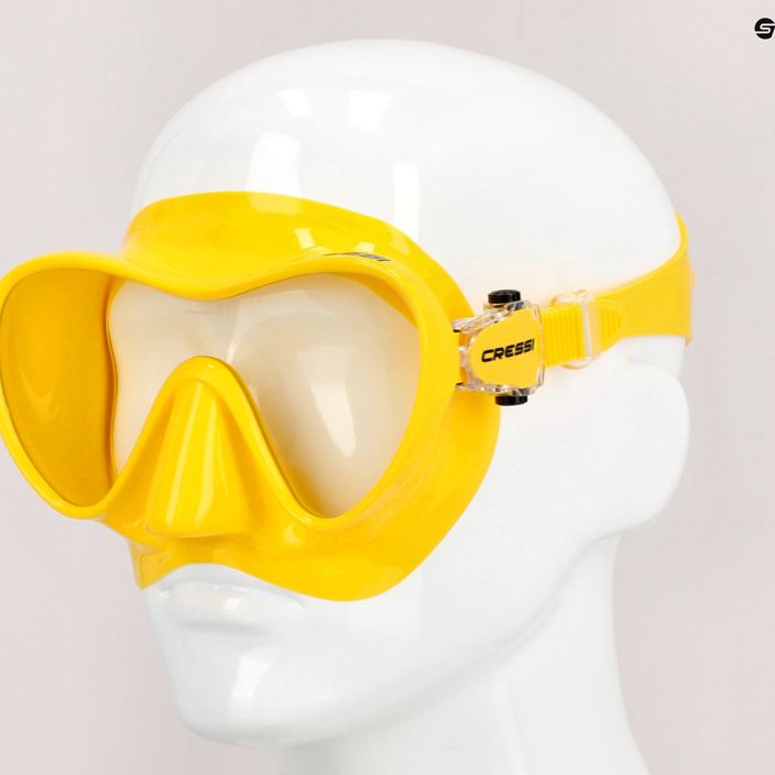Maschera subacquea Cressi F1 giallo 7