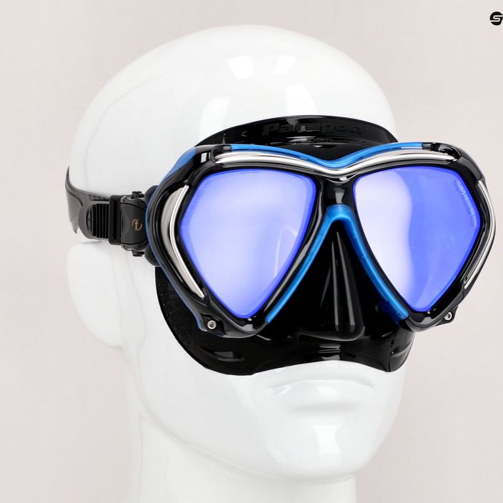 TUSA Paragon maschera subacquea nera/blu 6