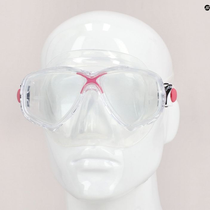 Maschera subacquea Cressi Marea trasparente/rosa 7