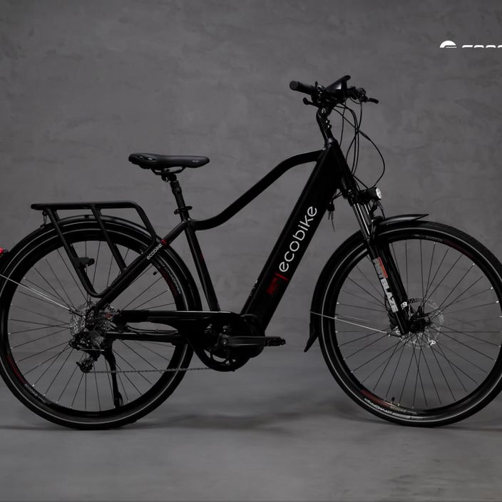 Bicicletta elettrica EcoBike MX300 48V 10,4Ah 499,2Wh X300 Greenway nero 28