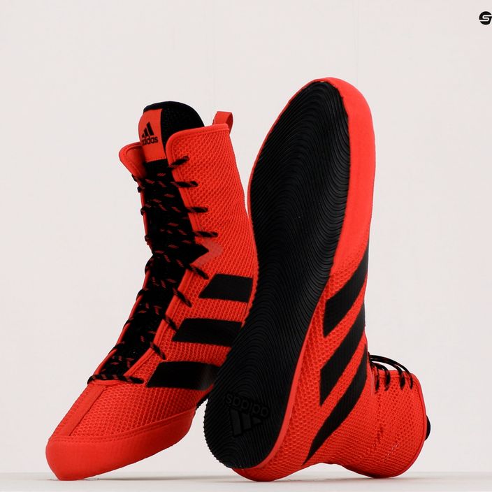 adidas Box Hog 3 scarpe da boxe rosso FZ5305 9