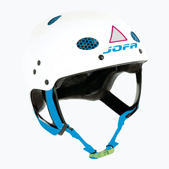 Casco da hockey per bambini JOFA 715 LS JR bianco/nero