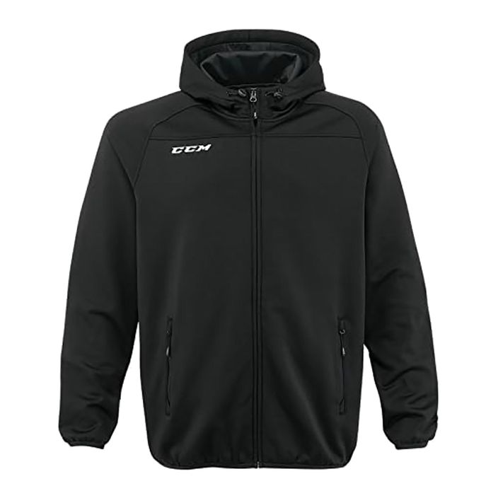 Felpa CCM Locker Room Full Zip SR da uomo, nero 2