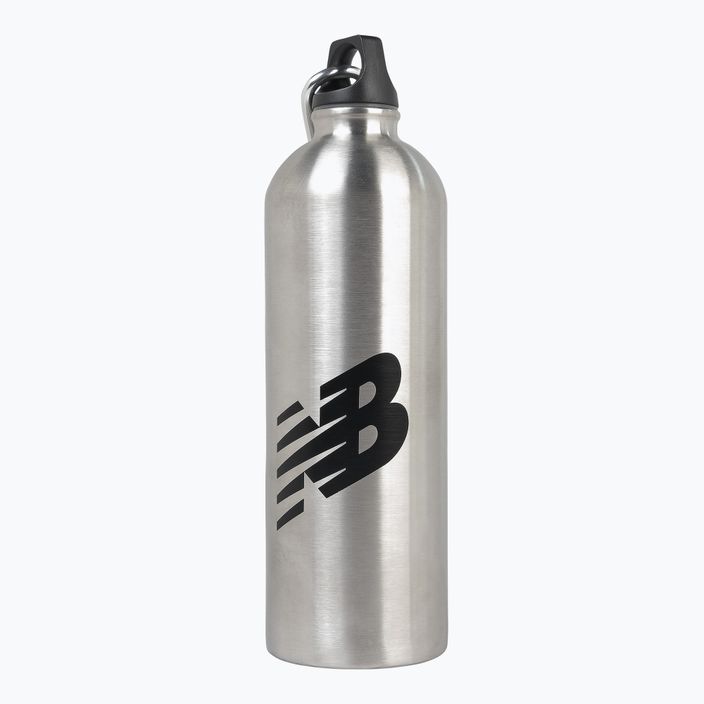New Balance Sport 750ml Bottiglia in metallo nero/argento 4