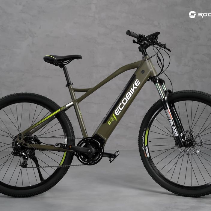 Bicicletta elettrica EcoBike SX300 48V 12,8Ah 614Wh X300 LG verde 23