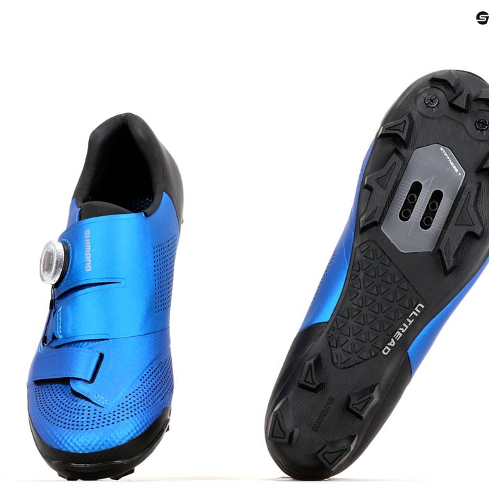 Scarpe da ciclismo MTB da uomo Shimano SH-XC502 blu 11