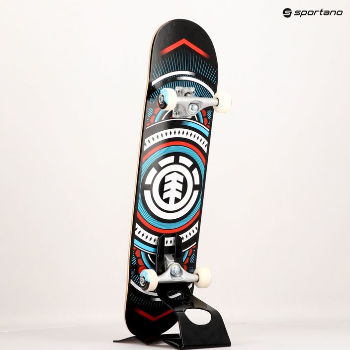 Element Hatched Rosso Blu skateboard classico 9