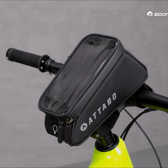 ATTABO ABH-200 borsa porta telefono per bicicletta nera 20