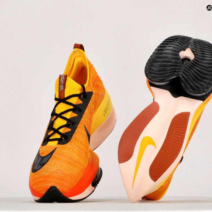 Uomo Nike Air Zoom Alphafly Next Flyknit scarpe da corsa amarillo/nero/magma orange 12