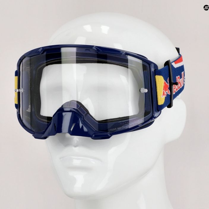 Occhiali da ciclismo Red Bull SPECT Strive lucido blu scuro/blu/rosso/chiaro 8