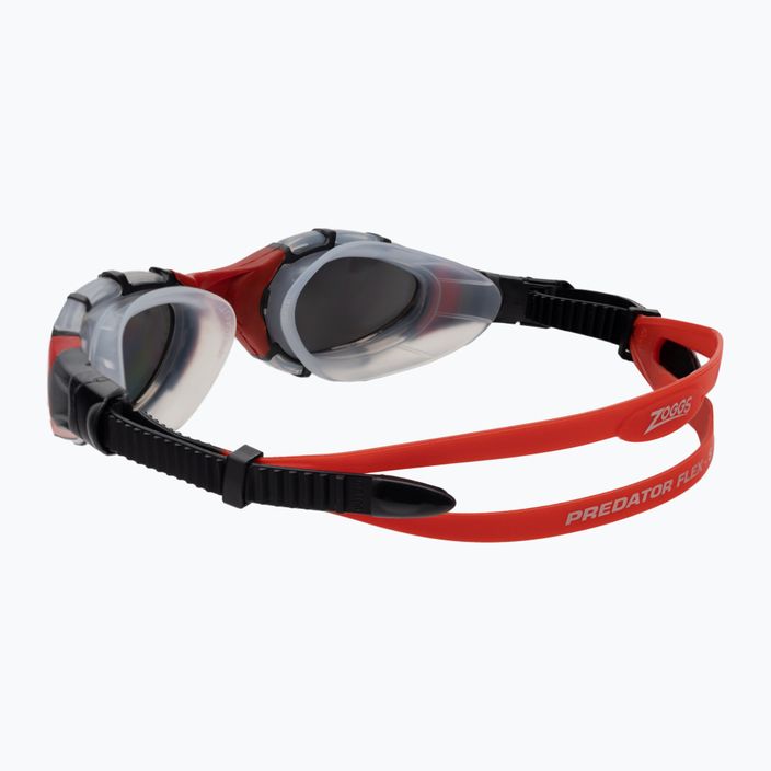 Occhiali da nuoto Zoggs Predator Flex Titanium clear/red/mirrored smoke 4