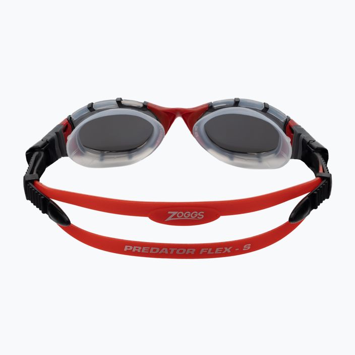 Occhiali da nuoto Zoggs Predator Flex Titanium clear/red/mirrored smoke 5