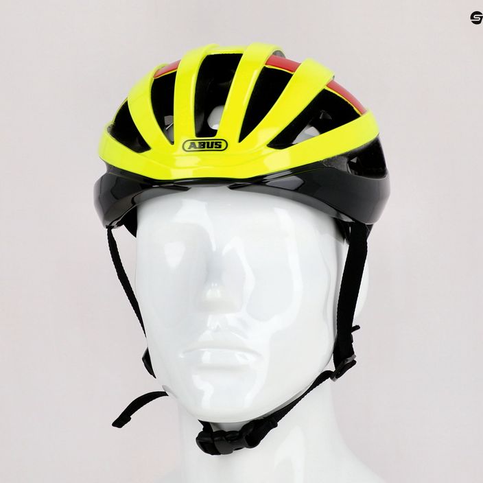 ABUS casco da bici Viantor giallo neon 9