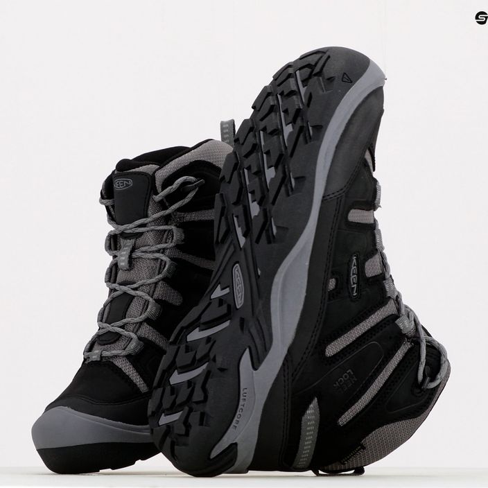 KEEN Circadia Mid WP scarpe da trekking da uomo nero/grigio acciaio 15