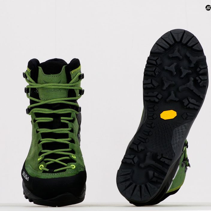 Salewa MTN Trainer Mid GTX scarpe da trekking da uomo mirto/verde fluo 10
