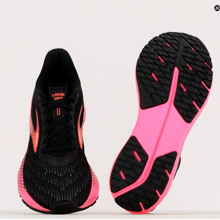 Brooks Hyperion Tempo, scarpe da corsa da donna, nero/rosa/corallo 17