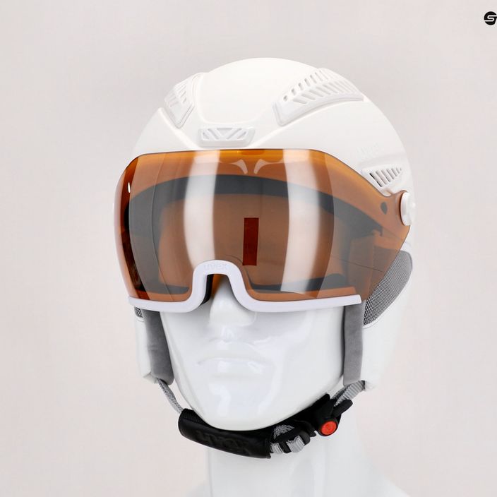 Casco da sci donna UVEX Hlmt 600 con visiera bianca opaca 9