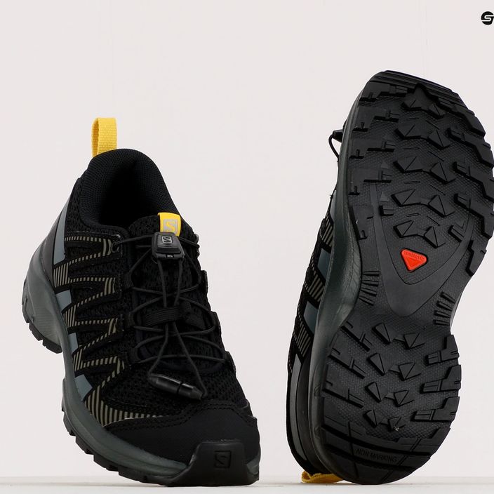 Salomon XA Pro V8 chic/sulphur scarpe da corsa per bambini 17
