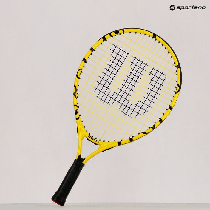 Racchetta da tennis Wilson Minions Jr 19 per bambini giallo e nero WR068910H+ 8
