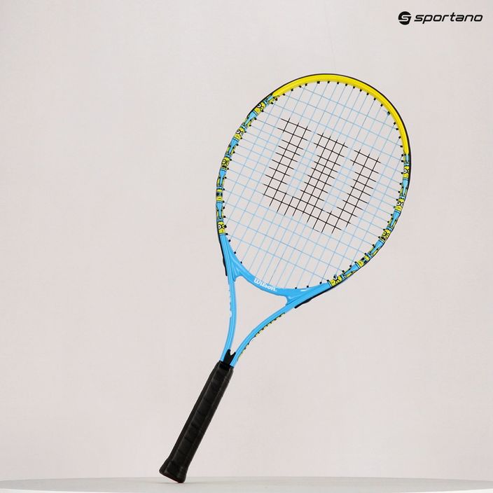 Racchetta da tennis Wilson Minions 2.0 Jr 25 per bambini blu/giallo WR097310H 12