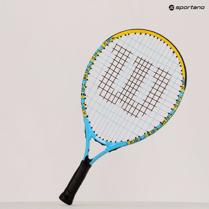 Racchetta da tennis Wilson Minions 2.0 Jr 19 per bambini blu/giallo WR097010H 8