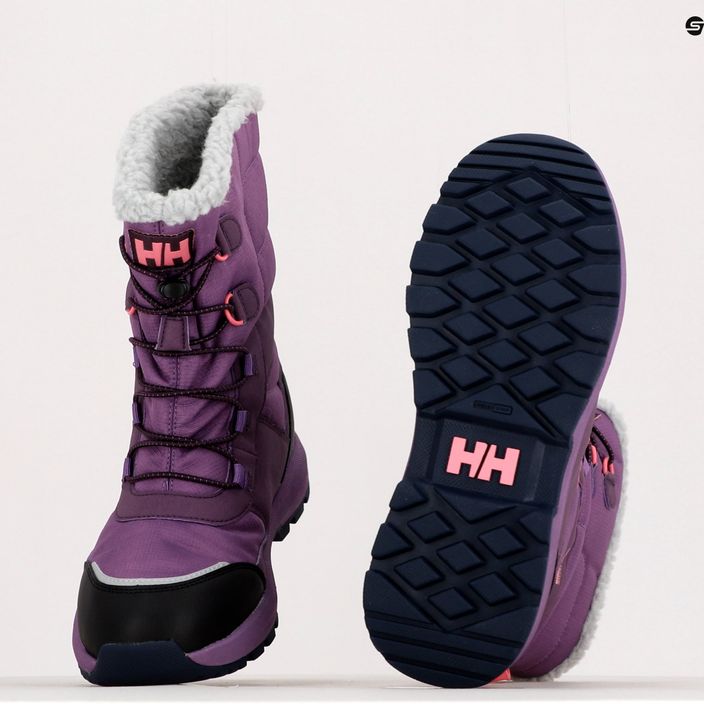 Helly Hansen Jk Silverton Boot HT uva schiacciata/ametista stivali da neve per bambini 12