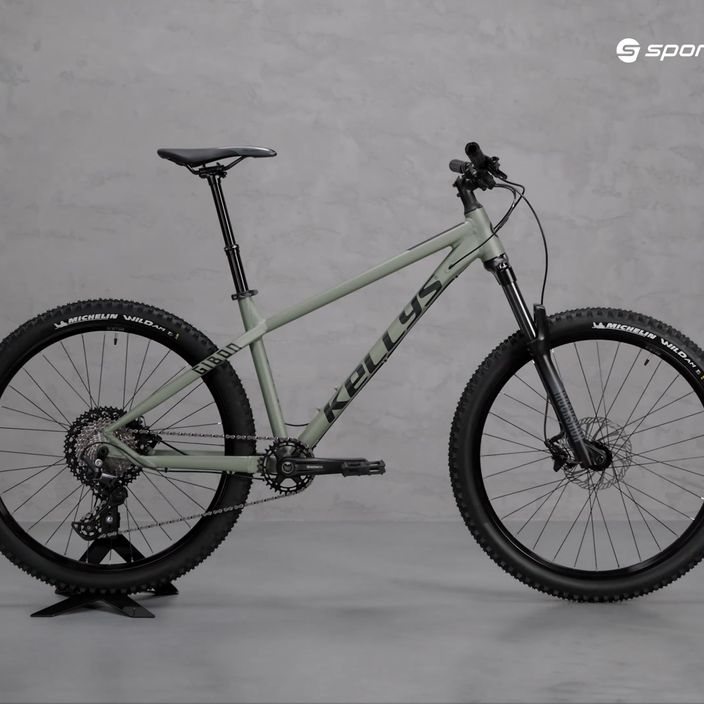 Kellys Gibon 30 27,5" mountain bike grigio/verde 15