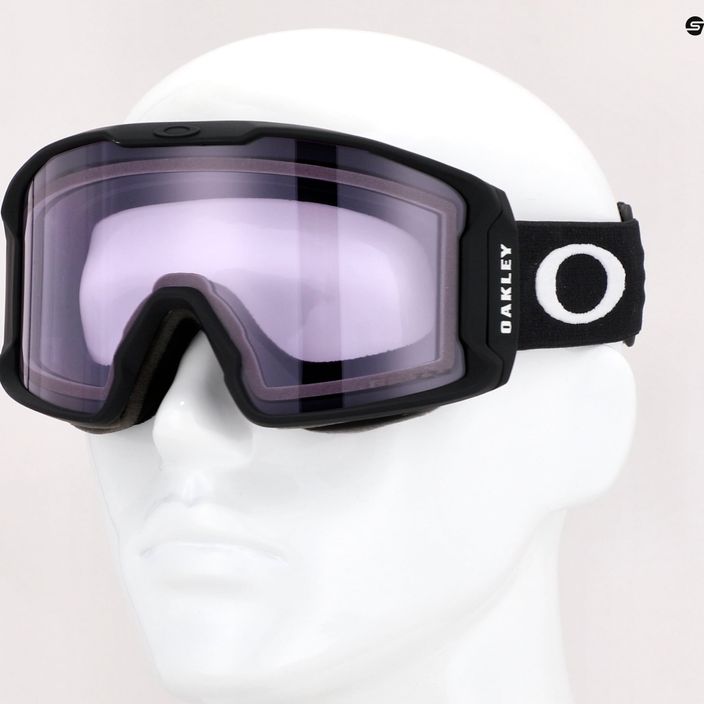 Occhiali da sci Oakley Line Miner M nero opaco/prizm neve trasparente 7