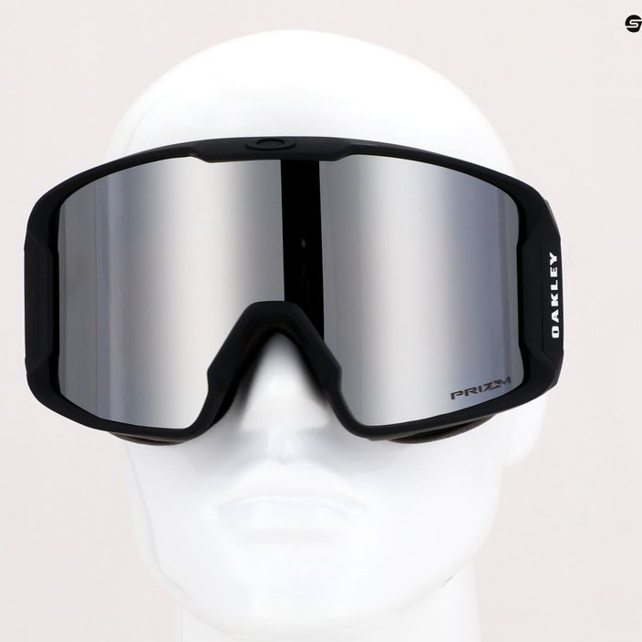 Oakley Line Miner L nero opaco/prizm snow black iridium occhiali da sci 7